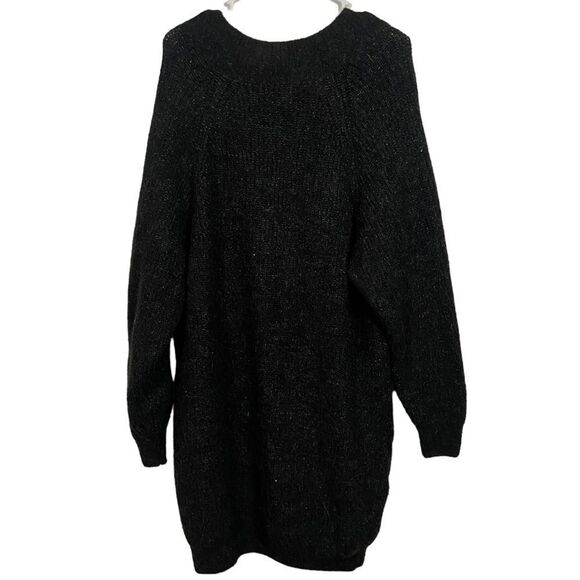 Zara Pine Green Knit Long Sleeve Sweater Dress - Picture 2 of 3